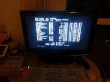 Using Floppy-USB-emulator on a FamilyCOM clone. The DOS-like OS.