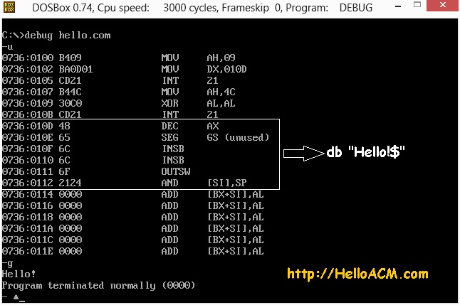 8677a3c48030520a0395fdd810fa9d96.jpg 8位步步高汇编语言程序设计 4 - 显示字符串 怀旧 技术 折腾 程序员 程序设计 