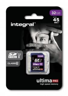 Integral Ultimal Pro SDHC Class 10 45MB/s SD Card 32GB